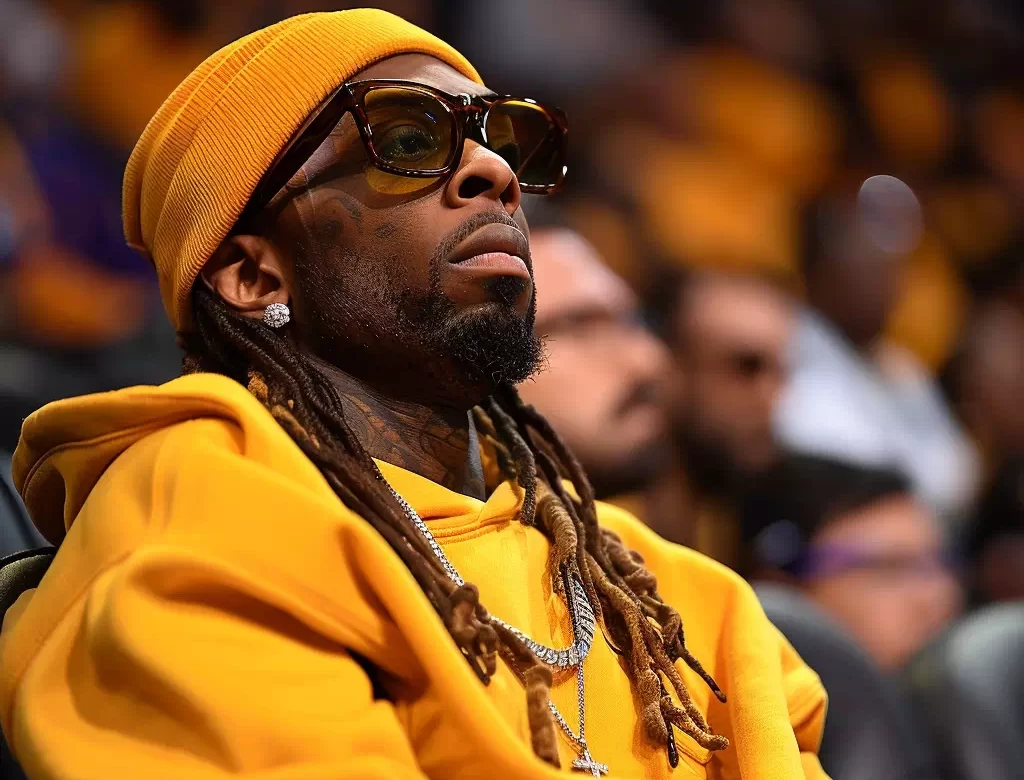 Lil_Wayne_sitting_courtside_of_los_angeles_lakers
