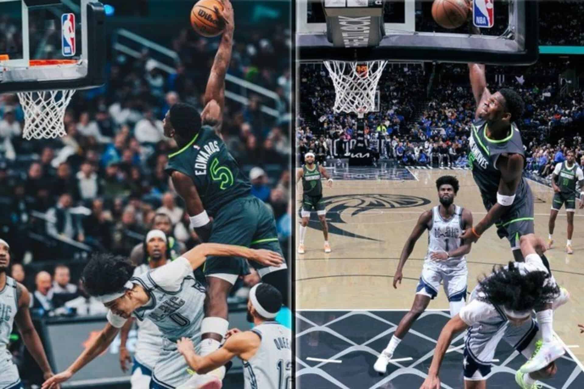 Anthony Edwards réalise le dunk de l’année en NBA avec un vol époustouflant
