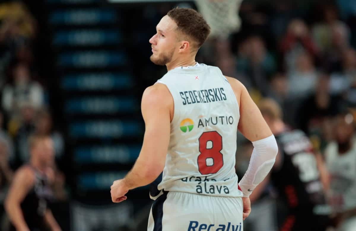 Coup dur pour le Baskonia, Sedekerskis blessé à l'adducteur