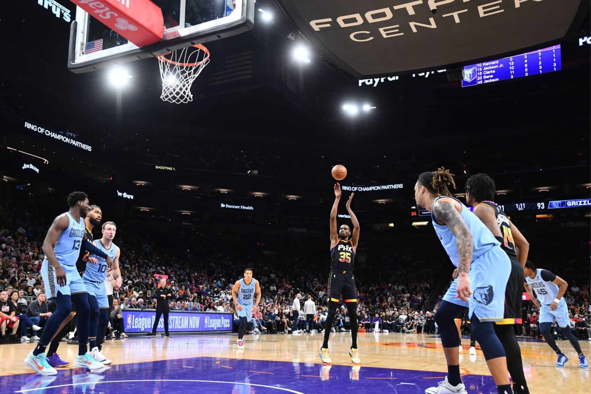 Kevin Durant franchit les 30 000 points mais Phoenix s’incline face à Memphis