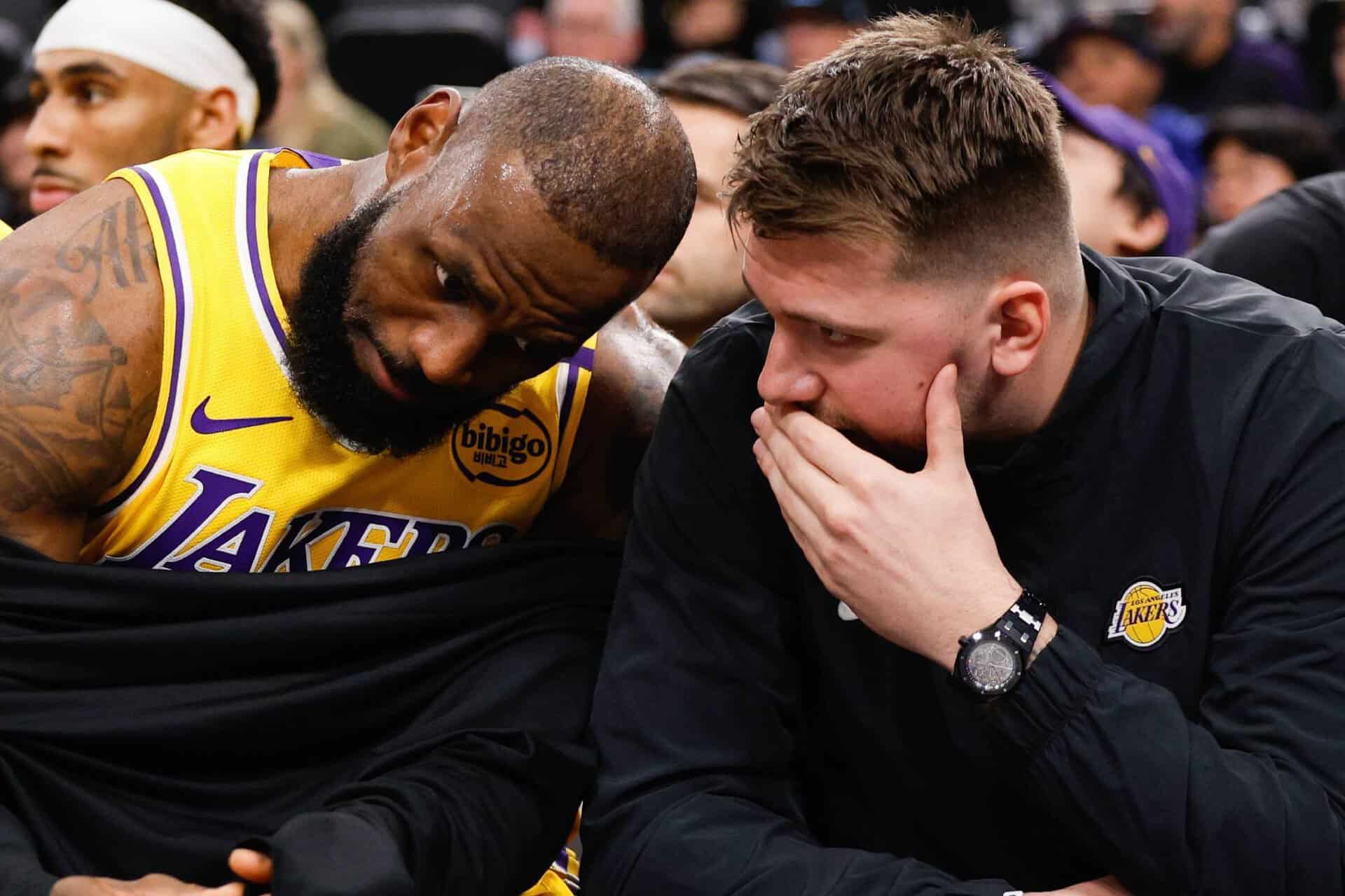 LeBron James et Luka Doncic, duo explosif chez les Lakers face aux Clippers