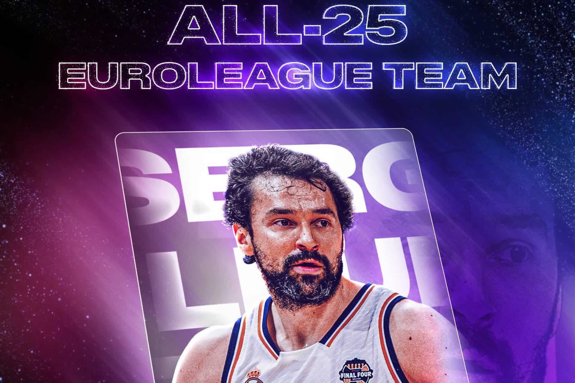 Sergio Llull brille dans le top 5 de l’Équipe All-25 de l’Euroligue