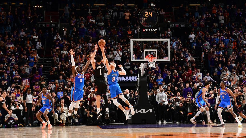 Booker offre une victoire décisive aux Suns face à OKC