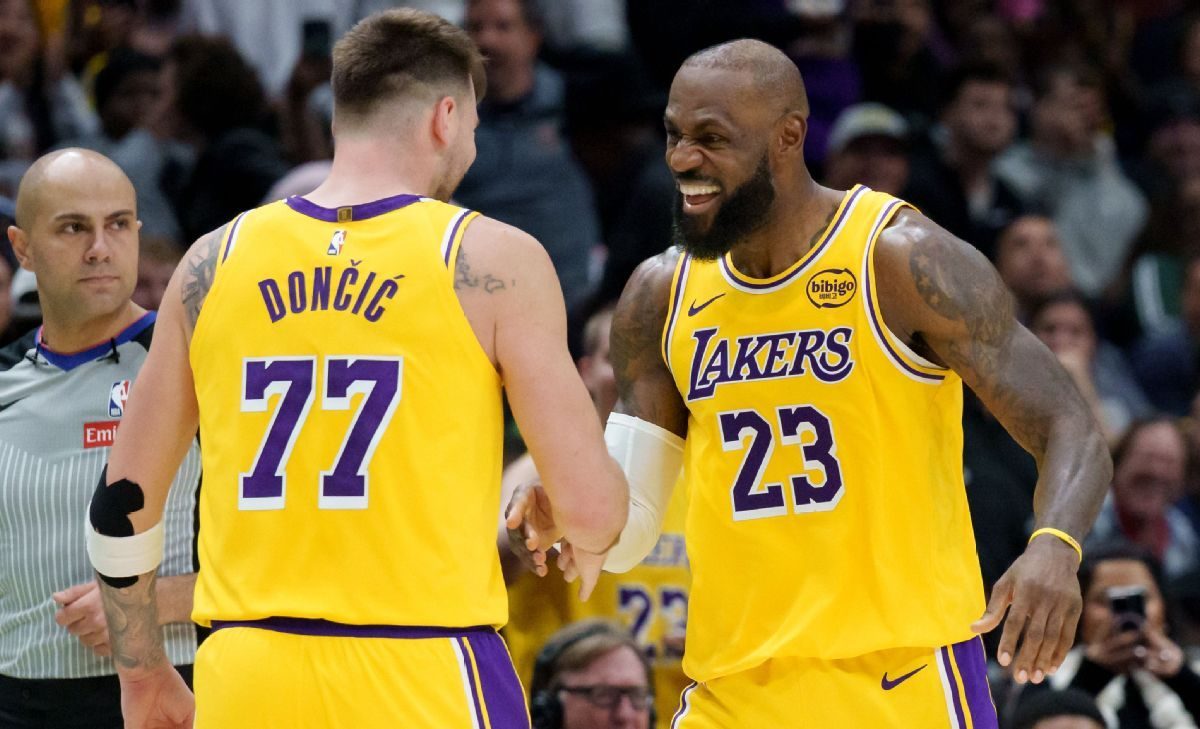 LeBron James s’adapte au jeu de Luka Doncic en NBA