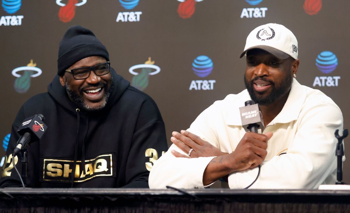 Heat célèbrent le titre 2006 avec Shaquille O'Neal