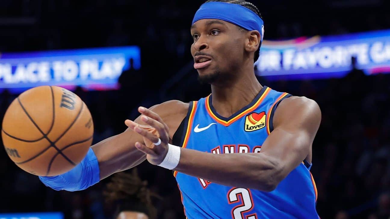 Shai Gilgeous-Alexander absent jusqu’après le All-Star