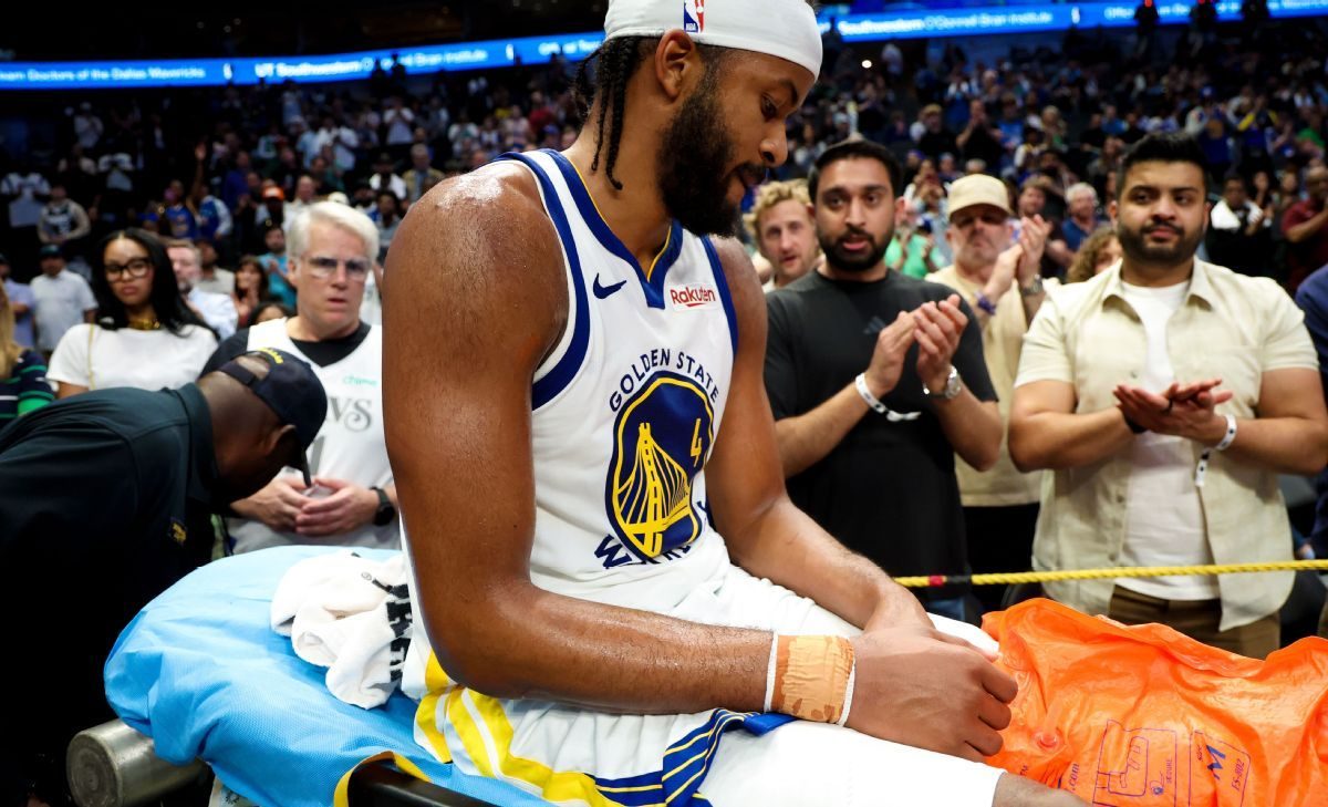 Blessure au genou de Moses Moody lors du match Warriors-Dallas