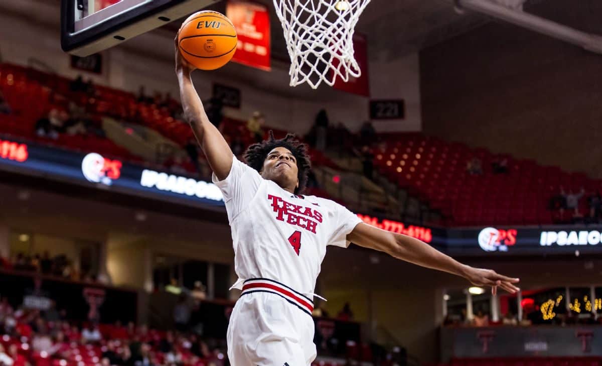 Christian Anderson de Texas Tech reste dans la draft NBA 2026