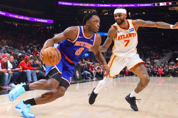 Knicks battent record avec 47 points d'avance à la mi-temps