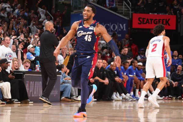 Mitchell 39 pts en 2e mi-temps, Cavs égalent Pistons 2026