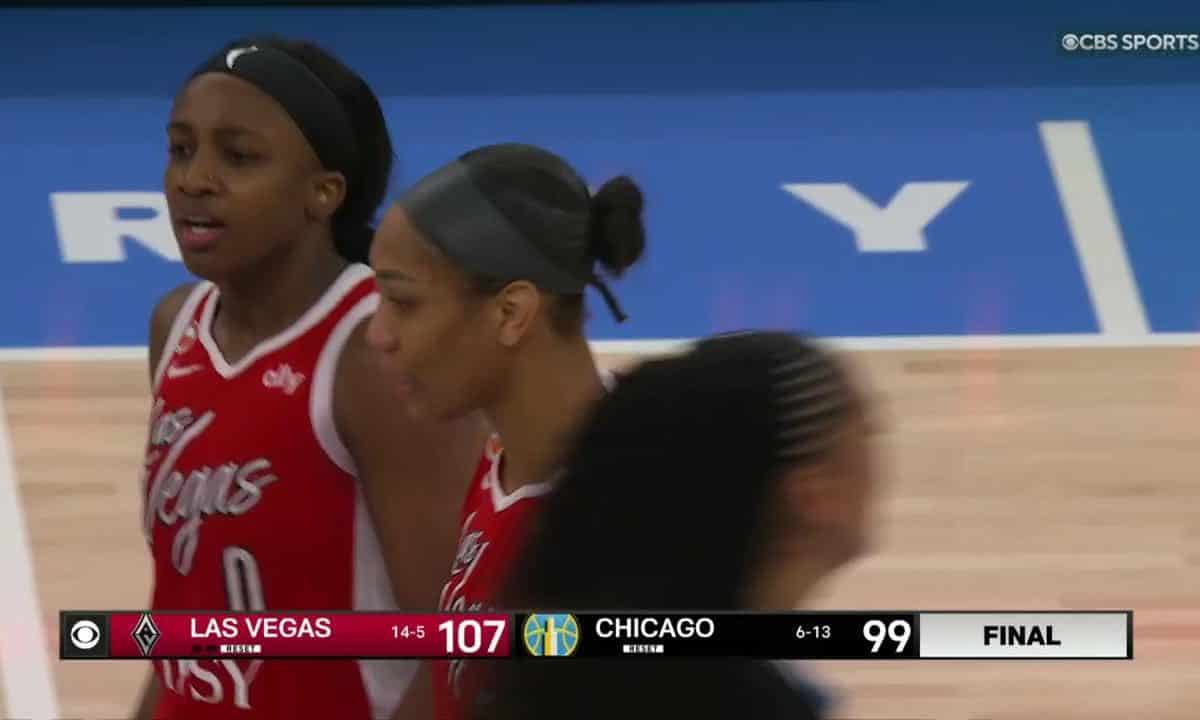 A’ja Wilson historique : 30 pts, 15 rbds pour Aces vs Sky