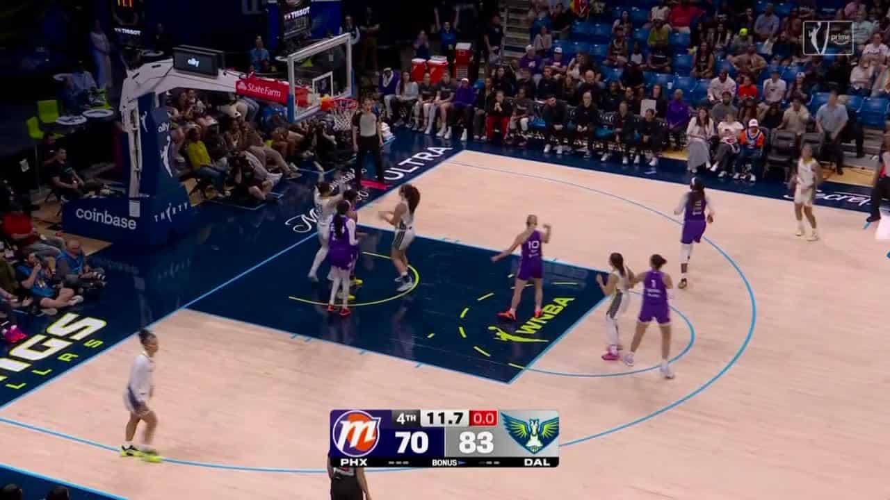 Paige Bueckers guide Dallas Wings face à Phoenix Mercury