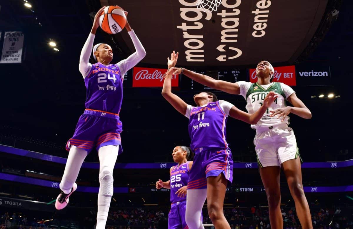 Phoenix Mercury stoppe Seattle Storm 93-73 en 2026