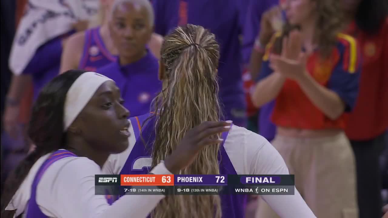 DeWanna Bonner brille, Phoenix Mercury stoppe la série