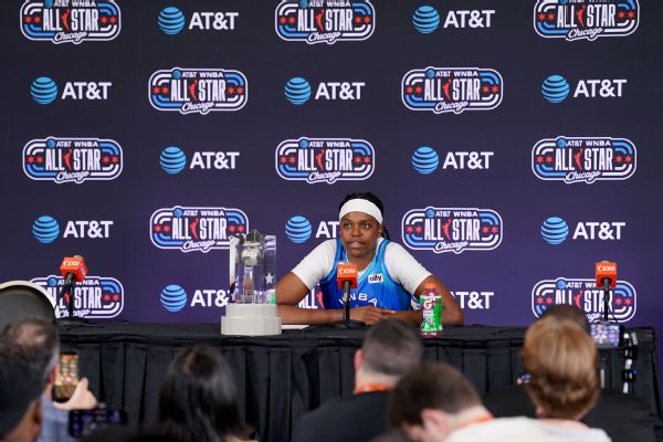 Jonquel Jones MVP WNBA All-Star 2026 : émotion et victoire