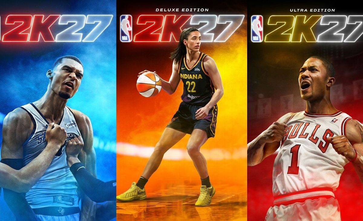 Wembanyama, Clark et D-Rose stars de la jaquette NBA 2K27