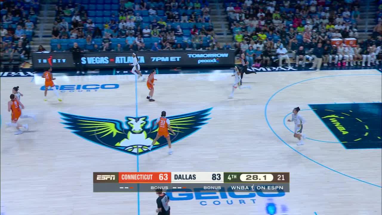 Dallas Wings dominent Connecticut Sun grâce à Ogunbowale