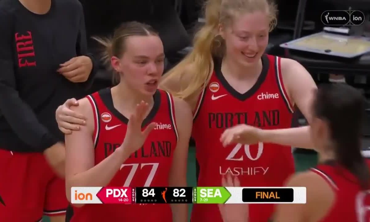 Holly Winterburn brille, Portland Fire bat Seattle Storm 84-82