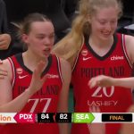 Holly Winterburn brille, Portland Fire bat Seattle Storm 84-82