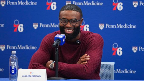 Jaylen Brown fête son départ de Boston vers les 76ers en 2026