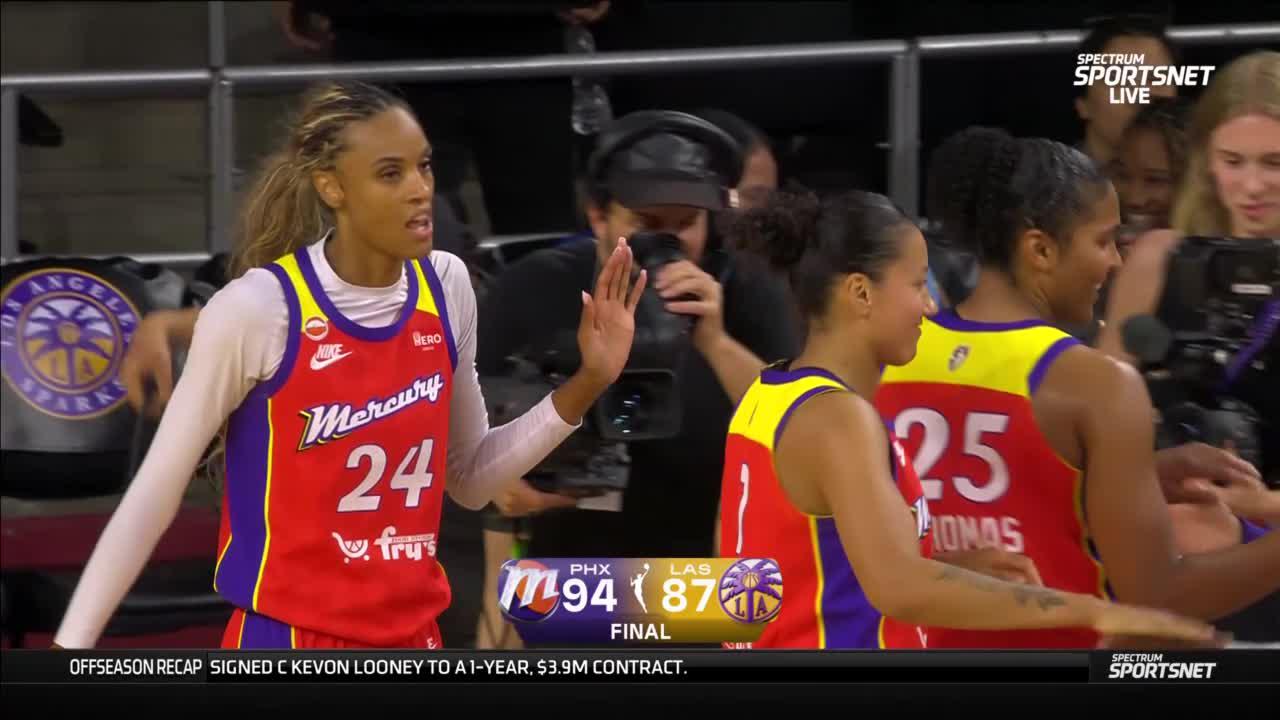 Noemie Brochant brille, Mercury bat Sparks 94-87 en 2026