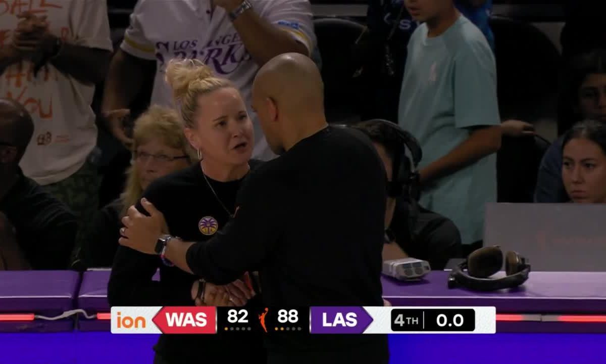 Rae Burrell brille, Sparks battent Mystics 88-82 en 2026