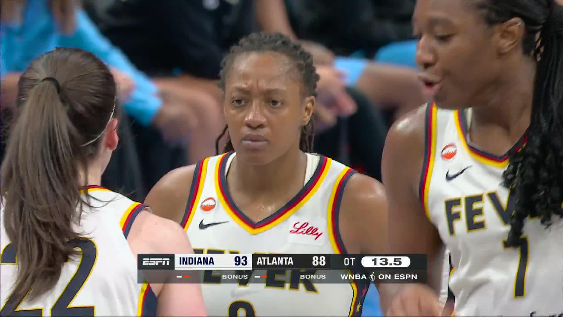 Timpson brille avec 20 pts, Fever battent Dream en OT 2026