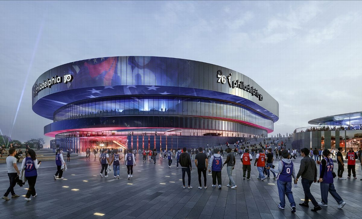Nouveau stade 76ers Flyers à Philadelphie, ère 2026