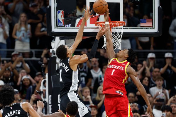 Amen Thompson stoppe Wembanyama et les Rockets battent Spurs