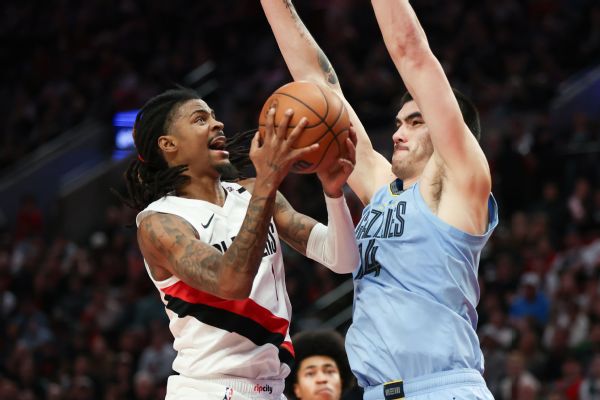 Ja Morant blessé face aux Grizzlies, coup dur pour les Trail Blazers