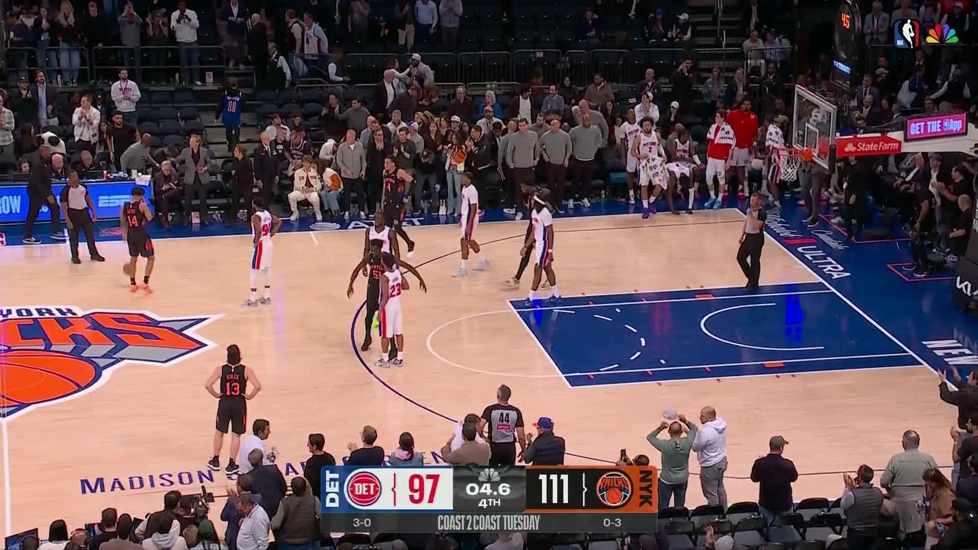 Knicks battent les Pistons 111-97, première victoire 2026