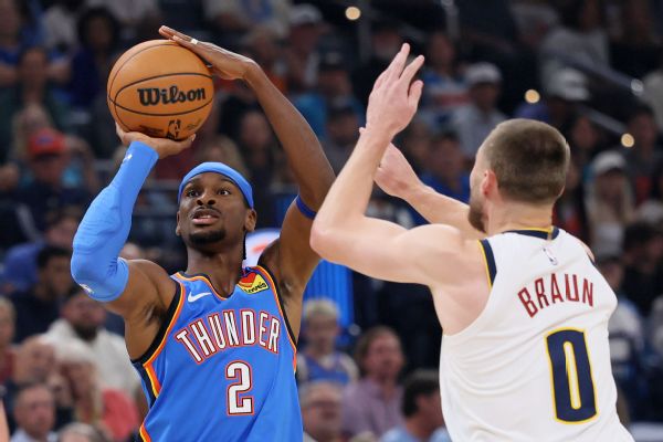 Shai Gilgeous-Alexander stoppe sa série face au Nuggets