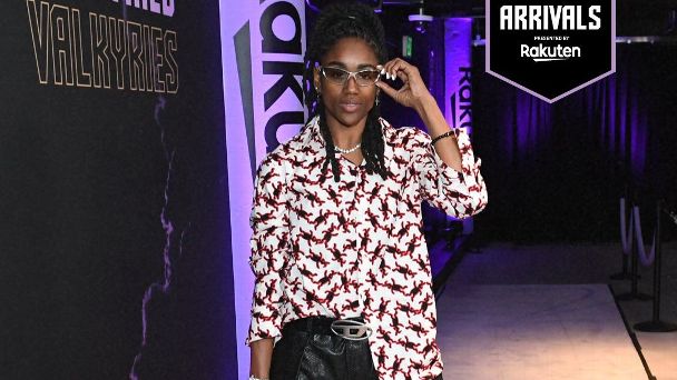 Tiffany Hayes tops fashionable arrivals ahead of Game 1 of WNBA Finals