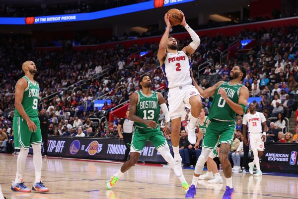 Pistons kick off season vs. Celtics with NBA’s largest opening day comeback