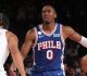 76ers win opening game with LeBron James and Jaylen Brown, beating NBA champion Knicks 106-100